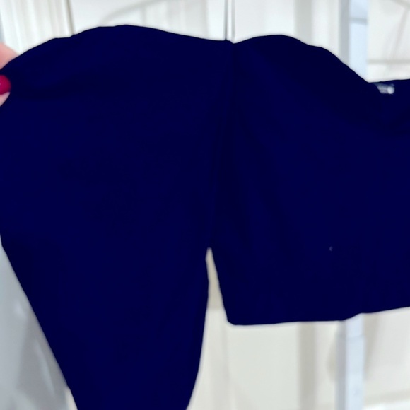 Zara Black Crop Shirt Size Small - Picture 3 of 5